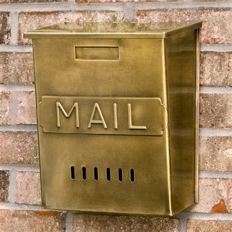 Vintage Metal Vertical Mail Box 